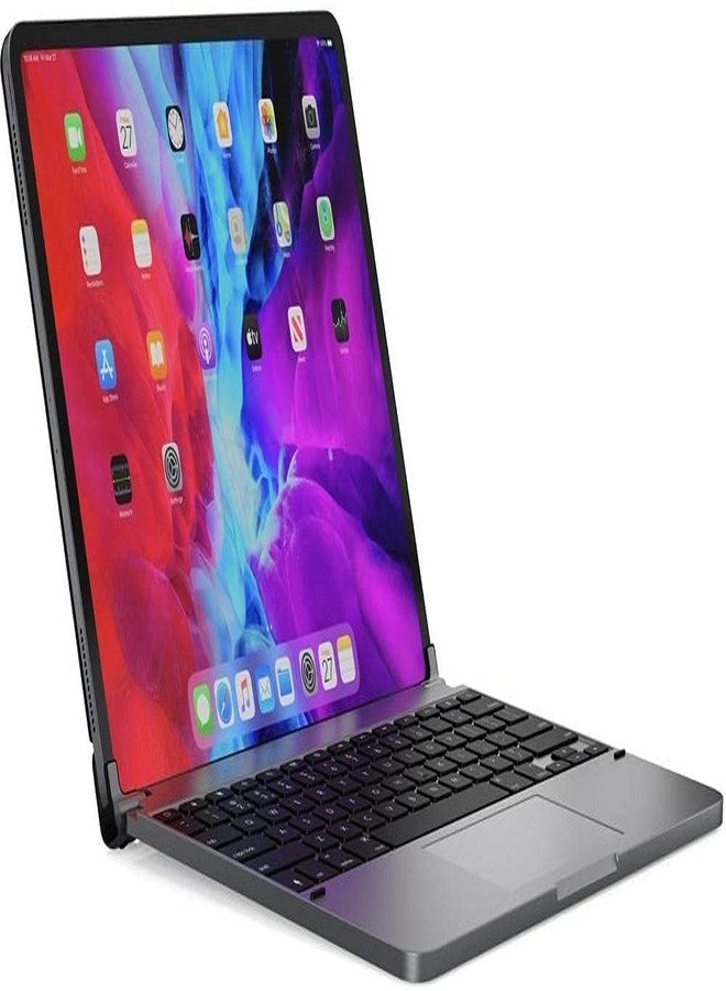 Brydge 11.0 Pro+ Wireless Keyboard with Trackpad | Compatible with iPad Pro 11-inch (1st, 2nd & 3rd Gen) | Native Multi-Touch Trackpad | Backlit Keys | (Space Gray) - Image 1